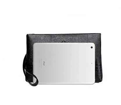 Crocodile Clutch – Embossed Leather Bag