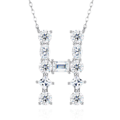 Moissanite Initial Necklace