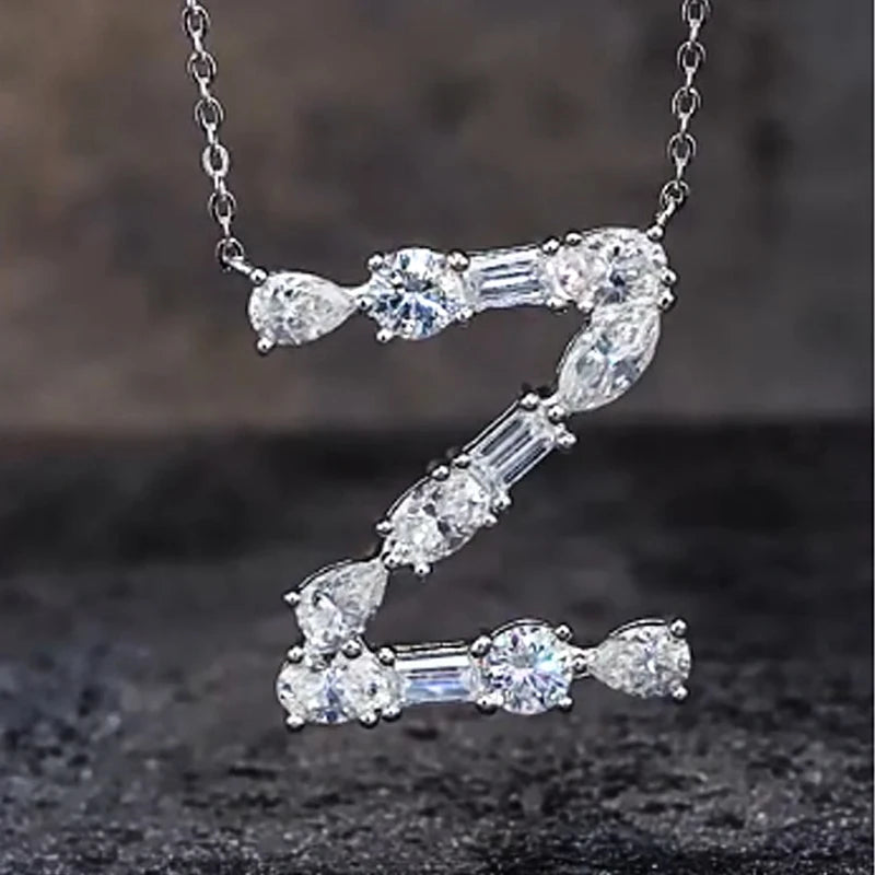 Diamond Letter Necklace