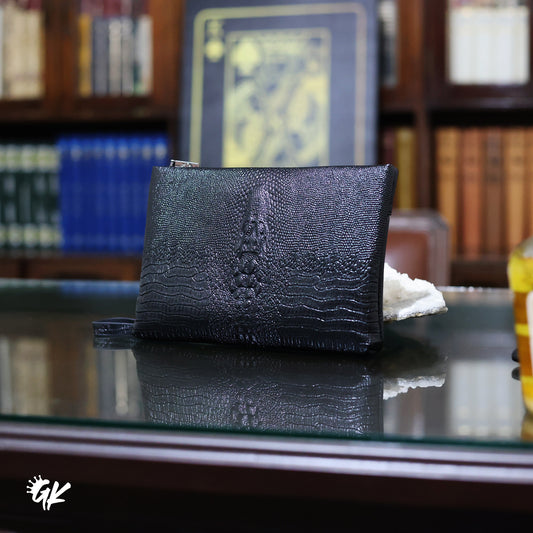Crocodile Clutch – Embossed Leather Bag