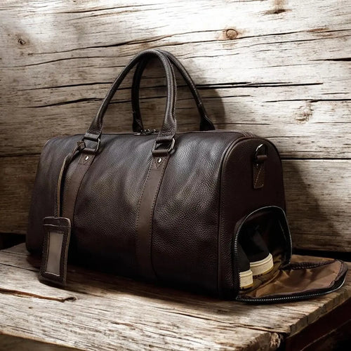 Full-Grain Leather Duffle