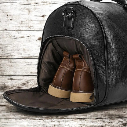 Full-Grain Leather Duffle