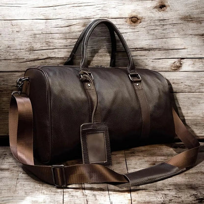 Full-Grain Leather Duffle