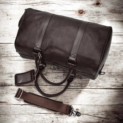 Full-Grain Leather Duffle
