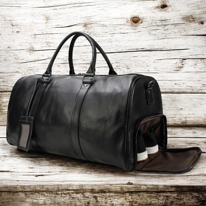 Full-Grain Leather Duffle